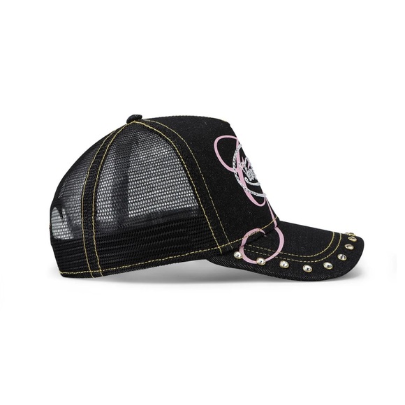 I AM GIA X VON DUTCH Pink Bedazzled Trucker Hat - Picture 9 of 11